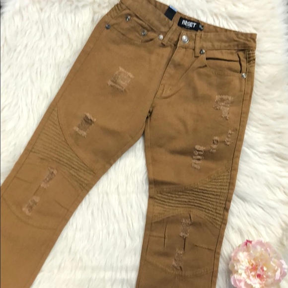 Moto Jeans Biege Khaki 30/30 - Picture 3 of 3